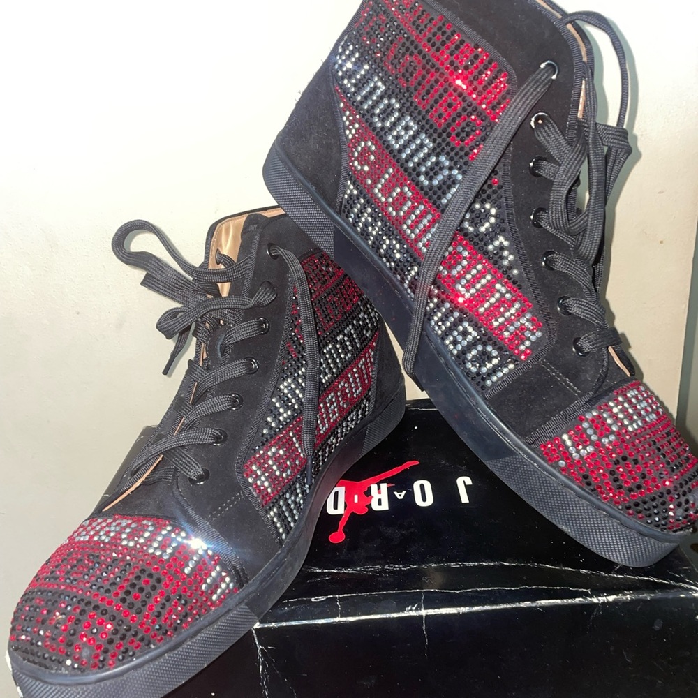 Christian Louboutin Red Bottoms Red & Black